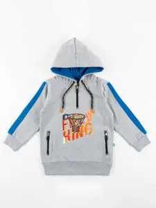 JusCubs Boys Graphic Printed Hooded Pullover Sweatshirt