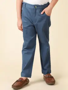 Fabindia Boys Cotton Regular Fit Chinos Trousers