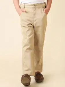 Fabindia Boys Cotton Regular Fit Chinos Trousers