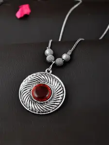 Silvermerc Designs Silver-Plated Oxidised Necklace