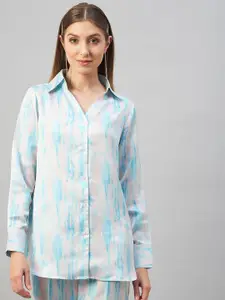 Orchid Hues Women Abstract Printed Casual Shirt