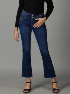 SHOWOFF Women Bootcut High-Rise Light Fade Stretchable Jeans