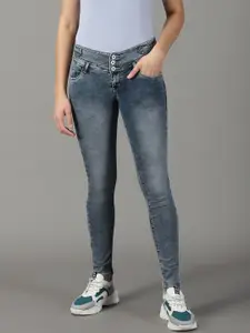 SHOWOFF Women Skinny Fit Heavy Fade Stretchable Jeans