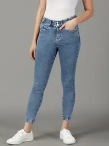 SHOWOFF Women Slim Fit High-Rise Light Fade Stretchable Jeans