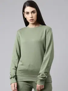 TWIN BIRDS Women Round Neck Sweatshirt