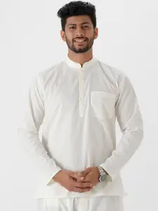 Ramraj Men Mandarin Collar Pure Cotton Kurta
