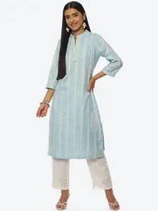 Rangriti Women Ethnic Motif Striped Kurta