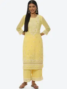 Rangriti Women Ethnic Motifs Printed Straight Kurta