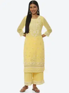 Rangriti Women Ethnic Motifs Printed Straight Kurta