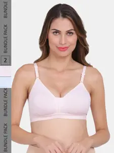 Amour Secret Pack of 2 Non-Wired Seamless T-shirt Bra