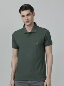 Crocodile Men Short Sleeve Polo Slim Fit T-shirt