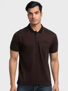 ColorPlus Men Polo Collar Cotton T-shirt