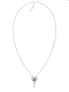 GIVA Sterling Silver Rhodium-Plated Necklace