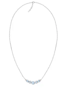GIVA Sterling Silver Rhodium-Plated Necklace