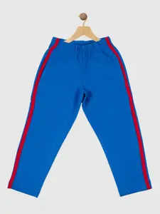 PROTEENS Boys Solid With Side Panel Cotton Track Pants