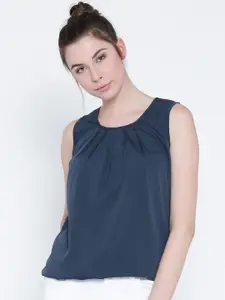 Sera Round Neck Sleeveless Casual Top
