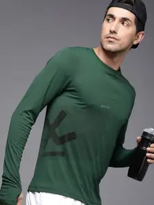 WROGN ACTIVE Men Dry Pro Brand Logo Printed Slim Fit Sports T-shirt