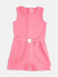 Pantaloons Junior Pink A-Line Dress