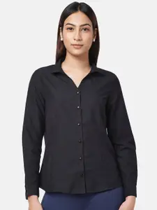 Annabelle by Pantaloons Women Spread Collar Formal Shirt
