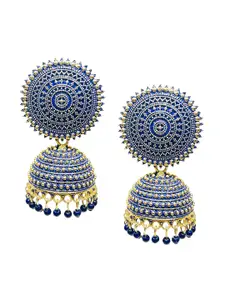 VAGHBHATT Gold Plated Classic Jhumkas Earrings