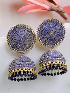 VAGHBHATT Gold Plated Classic Jhumkas Earrings