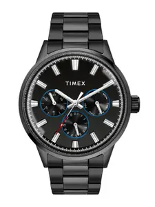 Timex Men Brass Dial & Stainless Steel Bracelet Style Straps Analogue Watch TWEG19911