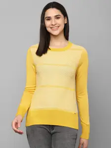 Allen Solly Woman Self Designed Pullover Sweatshirt