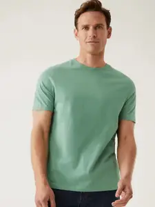 Marks & Spencer Men Round Neck Cotton T-shirt