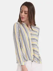 V-Mart Striped Shirt Style Top