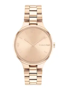 Calvin Klein Women Linked Bracelet Style Analogue Watch 25200131-Gold