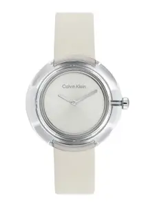 Calvin Klein Women Solid Leather Strap Analogue Watch 25200019
