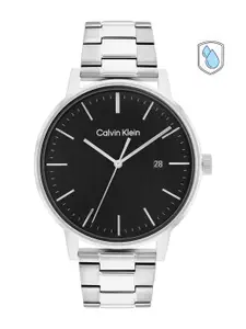 Calvin Klein Men Linked Bracelet Style Analogue Watch 25200053-Black