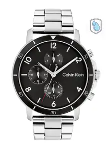 Calvin Klein Men Gauge Sport Bracelet Style Analogue Multi Function Watch 25200067-Black