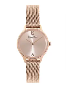 Calvin Klein Women Timeless Mesh Stainless Steel Bracelet Style Analogue Watch 25200059