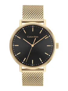 Calvin Klein Men Modern Mesh Stainless Steel Bracelet Style Analogue Watch 25200049