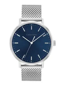 Calvin Klein Men Modern Mesh Stainless Steel Bracelet Style Analogue Watch 25200045