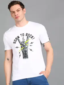 Urbano Fashion Men Typography Printed Cotton T-shirt
