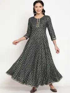 Be Indi Women Ethnic Motifs Ethnic Maxi Dress