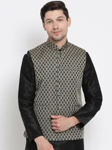 VASTRAMAY Men Woven Design Nehru Jacket