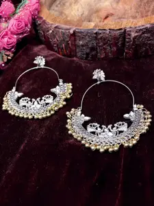 Krelin Women Silver Plated Classic Chandbalis Earrings