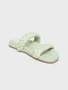 20Dresses Women Woven Design Open Toe Flats