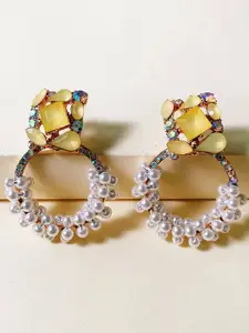 AVANT-GARDE PARIS Gold Plated Contemporary Drop Earrings