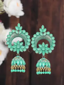 Crunchy Fashion Gold-plated Classic Jhumkas Earrings