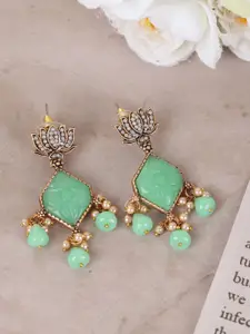 Crunchy Fashion Gold Plated Classic Jhumkas Earrings