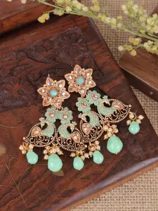 Crunchy Fashion Gold Plated Classic Drop Earrings