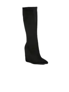 London Rag Women High Top Wedge Boots