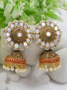 PRIVIU Gold Plated Classic Jhumkas Earrings