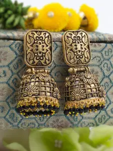 PRIVIU Gold-Plated Classic Jhumkas Earrings