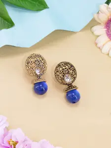 PRIVIU Gold Plated Classic Jhumkas Earrings