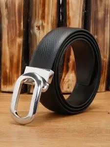 MUTAQINOTI Men Textured Leather Formal Belt